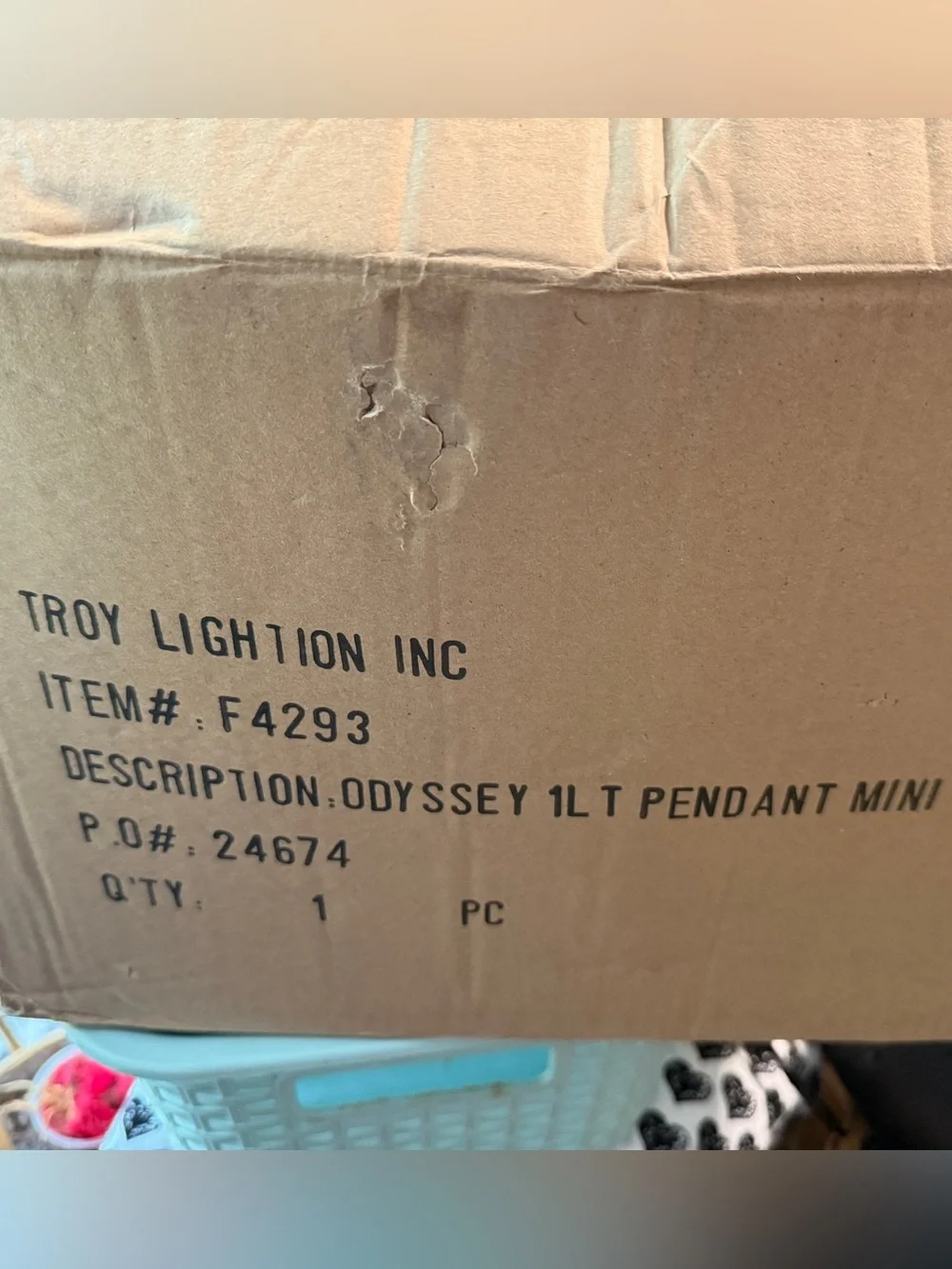 Troy Lighting Odyssey 1LT Pendant Mini - yellow